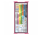 WhiteCoat Clipboard® Trifold - Pink Food Industry Edition